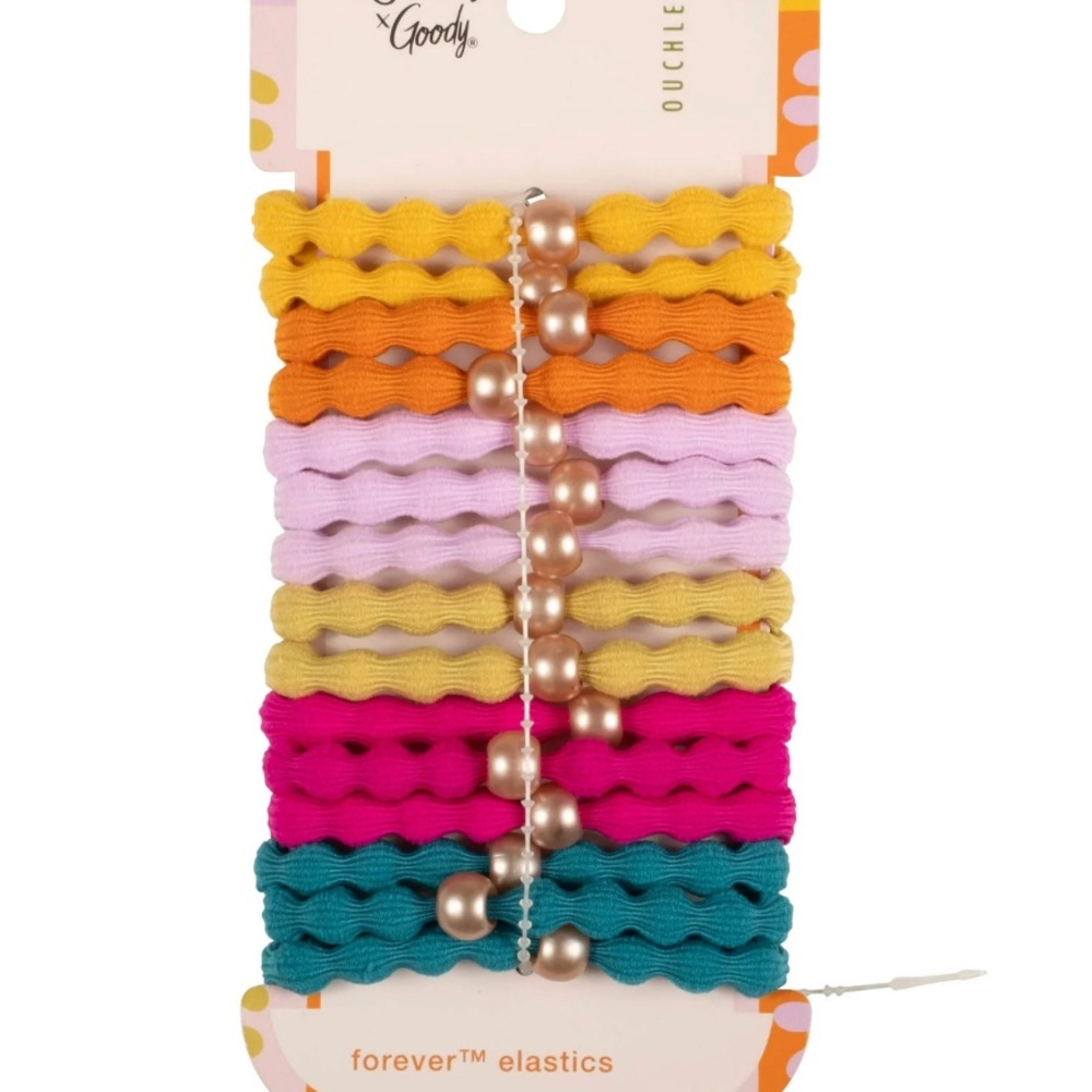 2X Goody True x Maeberry Forever™ Colorful Wave Hair Elastics 2 Pack